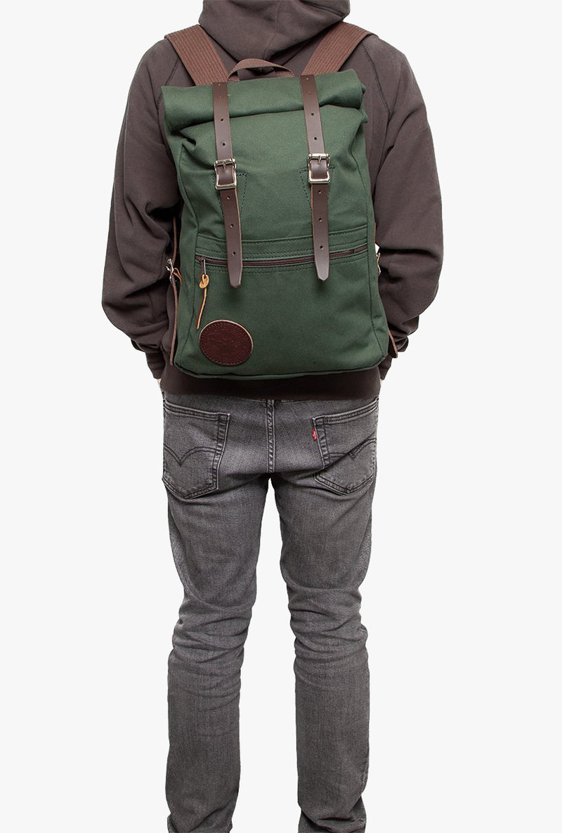 Roll-Top Scout Backpack in Wax