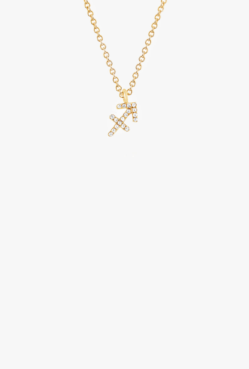 Diamond Sagittarius Necklace
