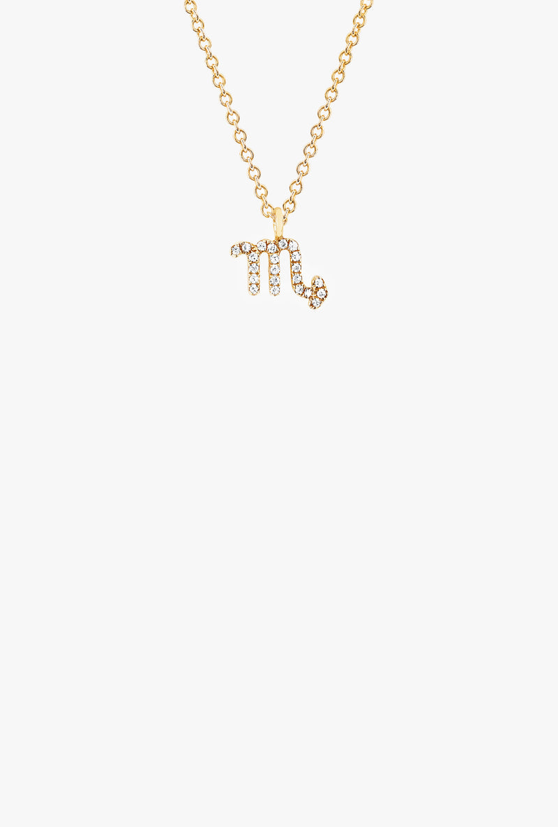 Diamond Scorpio Necklace