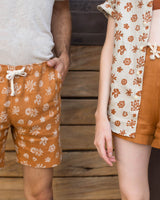 Bo Shorts / Flowers Rust