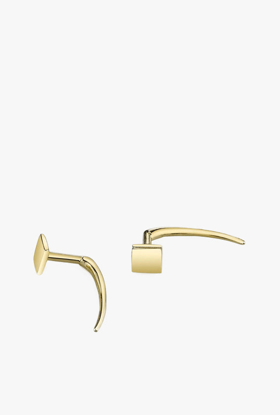 Square on Infinite Tusk Earring