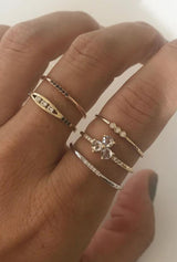 Three Bezel Ring