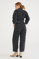 Liv Asymmetric Jumpsuit - Black Mountain