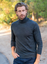 Turtleneck Sweater in Charcoal