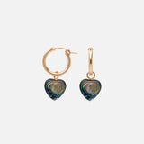 Anna Hoops + Mother of Pearl Charms