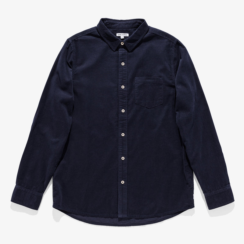 Roy L/S Woven Shirt in Dirty Denim