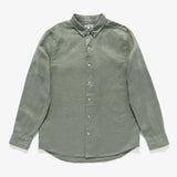 Hastings Linen L/S Woven Shirt in Leaf