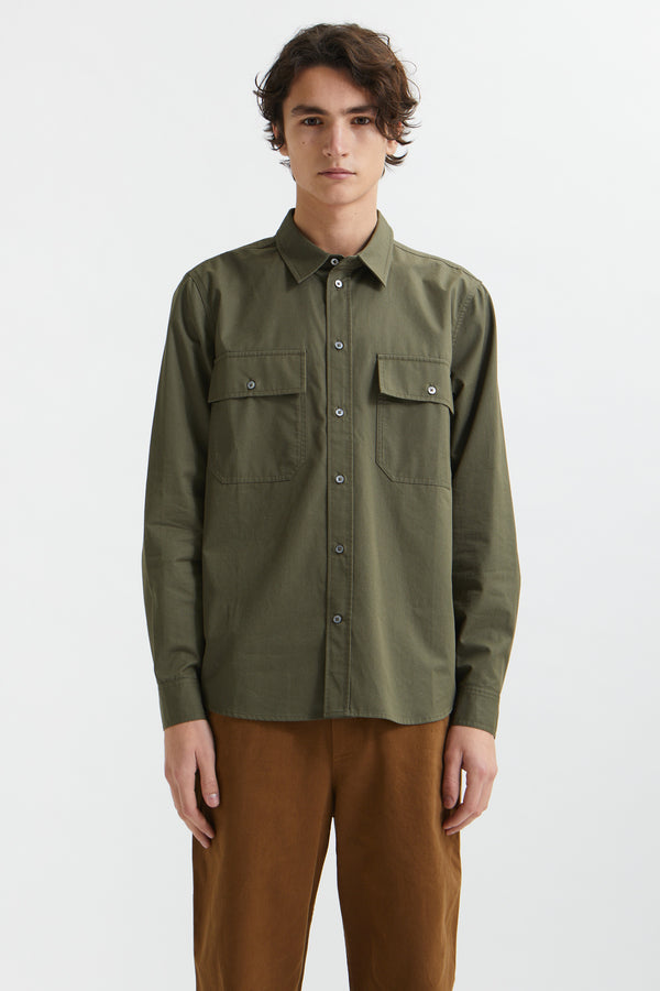 Avenir Twill Shirt in Olive