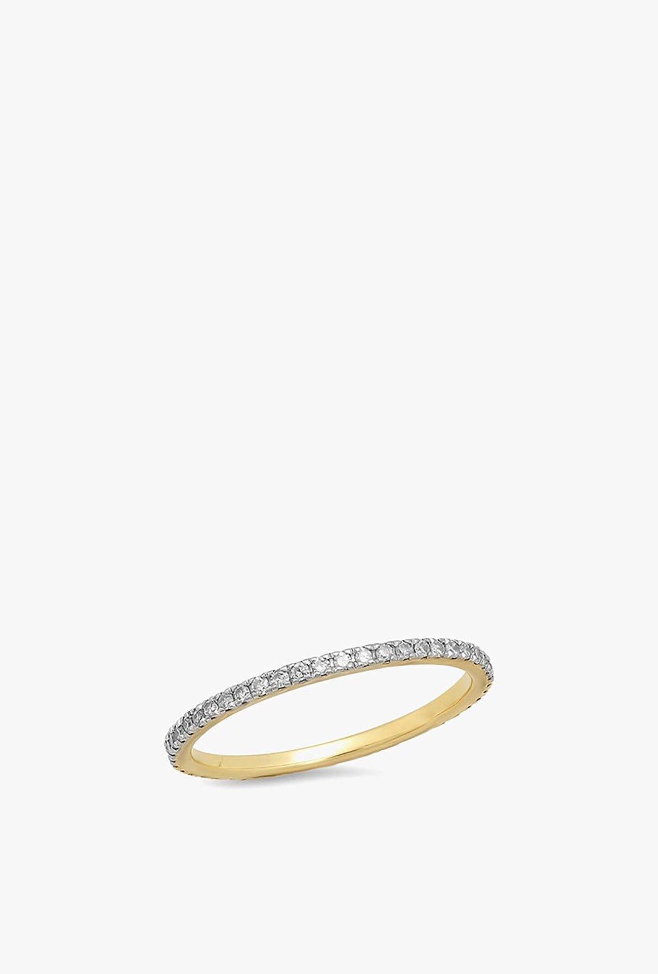 Yellow Sapphire and Diamond Eternity Band