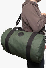 Zippered Round Duffel in Wax