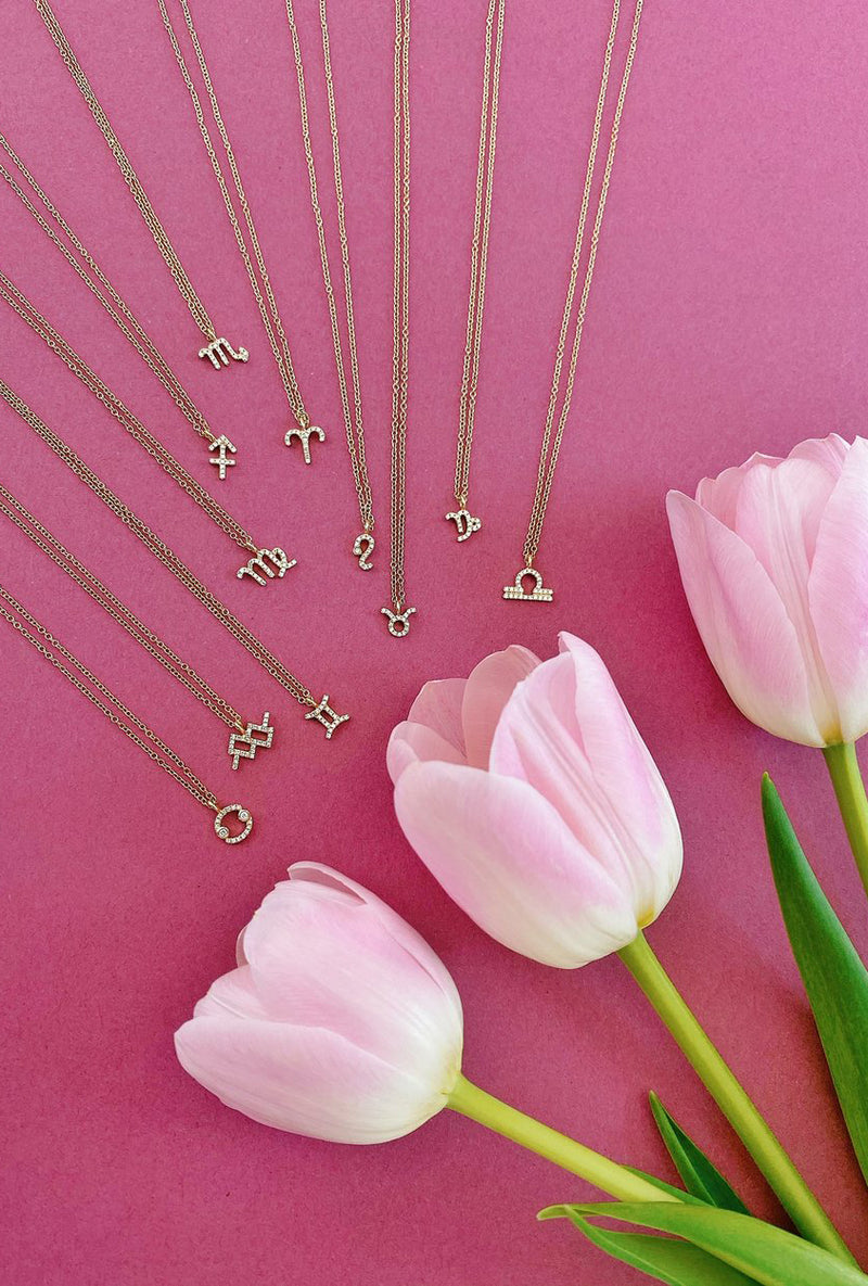 Diamond Aquarius Necklace
